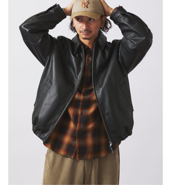 JOURNAL STANDARD relume「ラムレザー ジップジャケット」|ライダースジャケット|