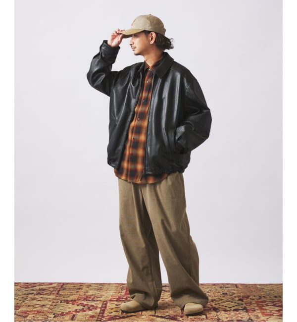 JOURNAL STANDARD relume「ラムレザー ジップジャケット」|ライダースジャケット|