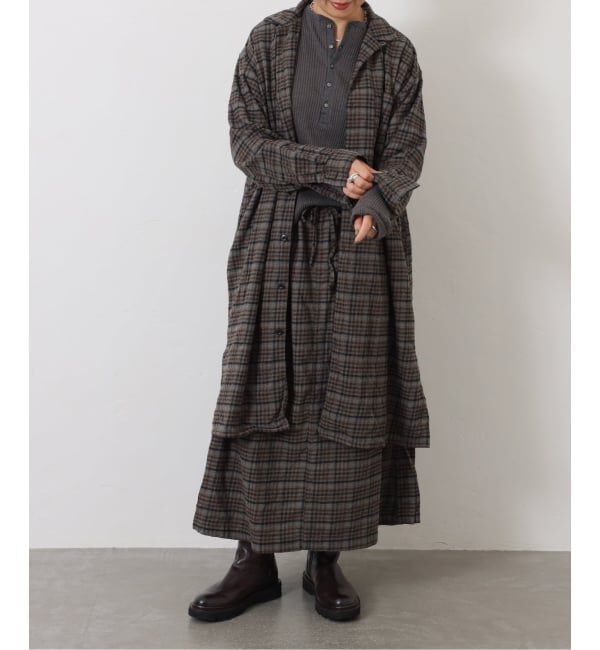 journal standard luxe「【HTS】CHECK OVERDYE EASY SKIRT」|スカート|