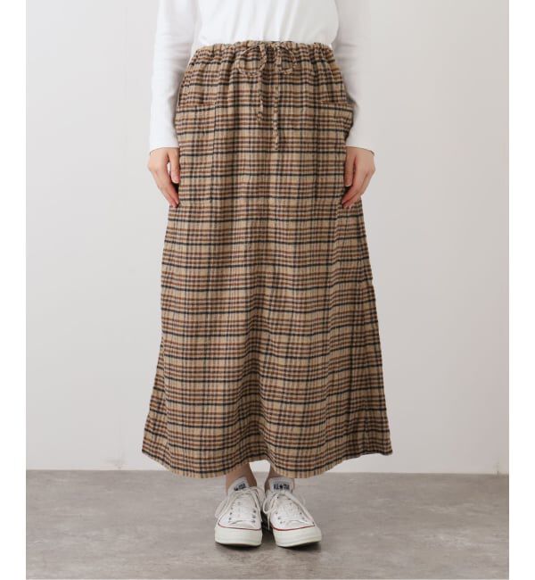 journal standard luxe「【HTS】CHECK OVERDYE EASY SKIRT」|スカート|