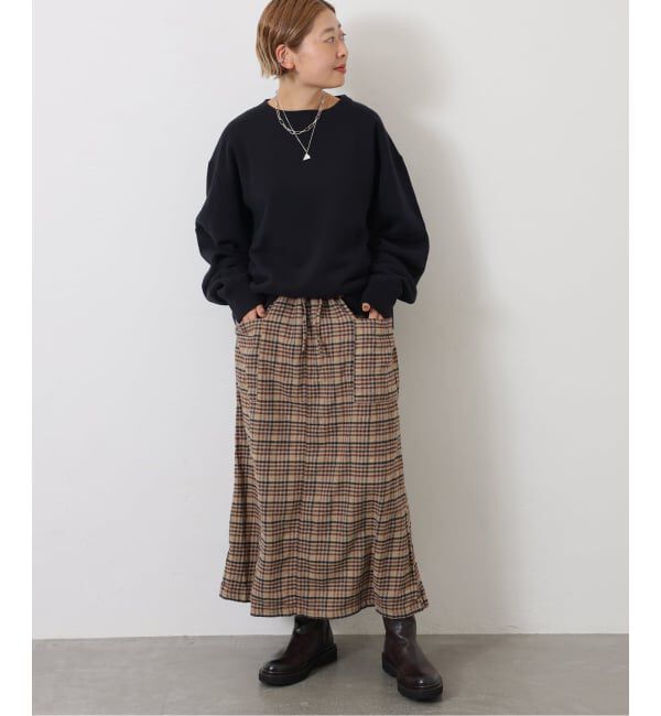 journal standard luxe「【HTS】CHECK OVERDYE EASY SKIRT」|スカート|