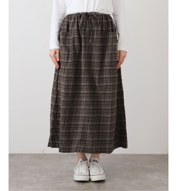 journal standard luxe「【HTS】CHECK OVERDYE EASY SKIRT」|スカート|