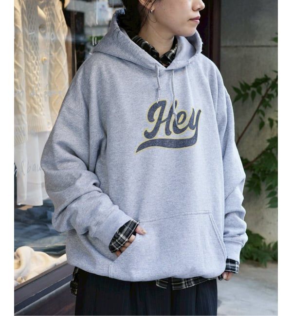 journal standard luxe「Print Damage Hoodie」|パーカー|グレーA