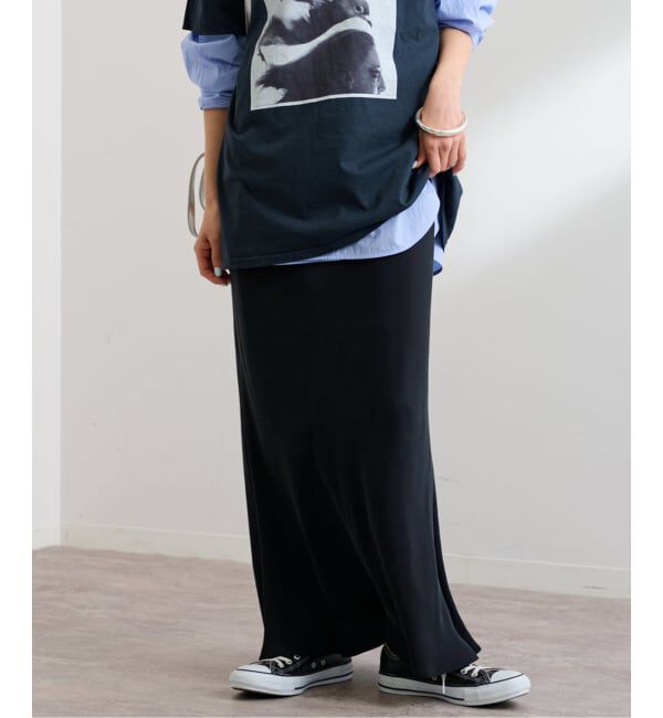 FRAMeWORK「≪追加≫シルキーキュプラバイアススカート2」|スカート|