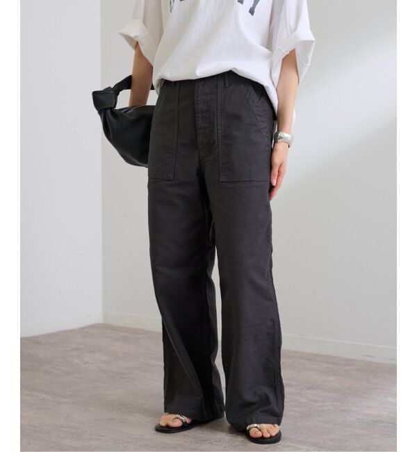 FRAMeWORK「≪追加≫バックサテンベイカーパンツ」|カーゴ|