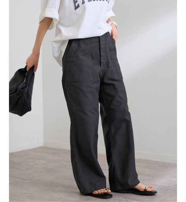 FRAMeWORK「≪追加≫バックサテンベイカーパンツ」|カーゴ|