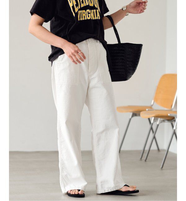 FRAMeWORK「≪追加≫バックサテンベイカーパンツ」|カーゴ|