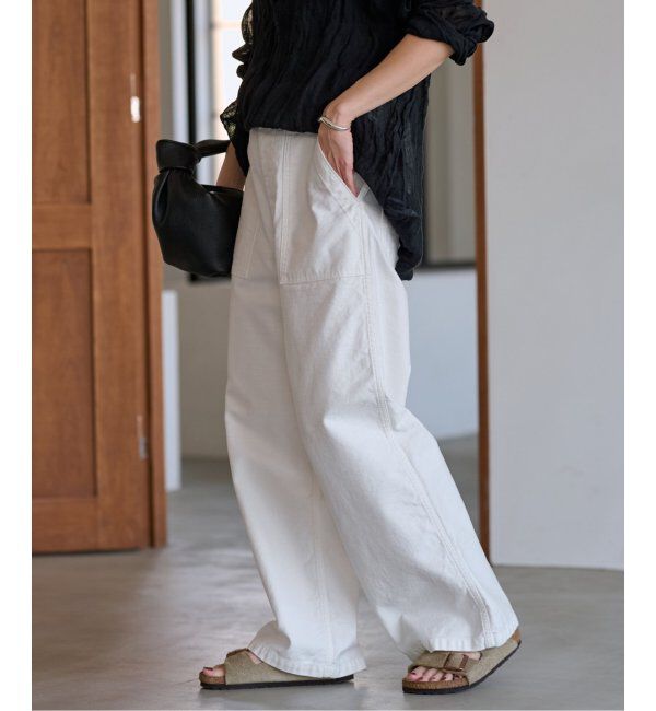 FRAMeWORK「≪追加≫バックサテンベイカーパンツ」|カーゴ|