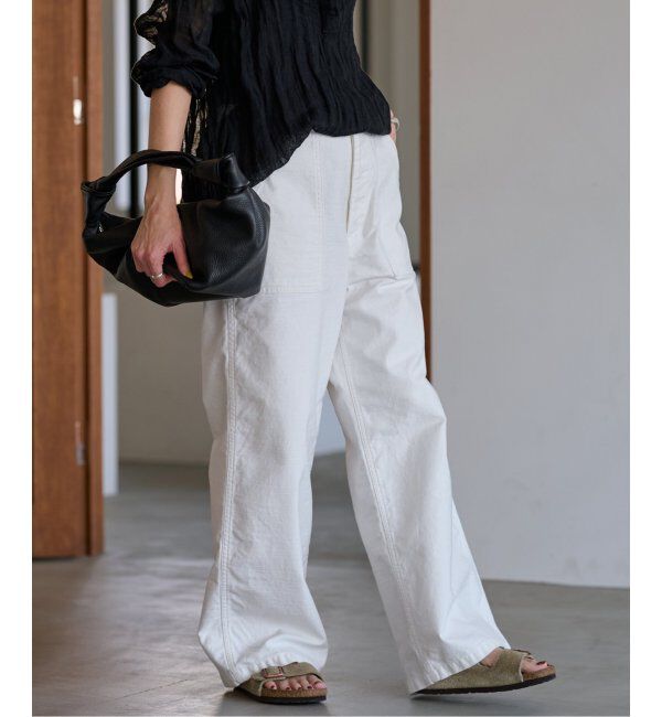 FRAMeWORK「≪追加≫バックサテンベイカーパンツ」|カーゴ|