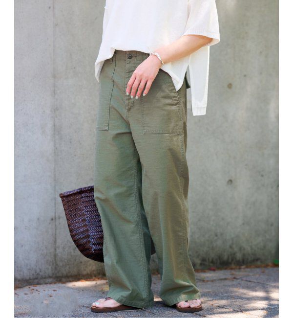 FRAMeWORK「≪追加≫バックサテンベイカーパンツ」|カーゴ|