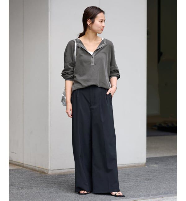 FRAMeWORK「≪WEB限定追加≫ウォッシャブルTWタックワイドパンツ」|スラックス|