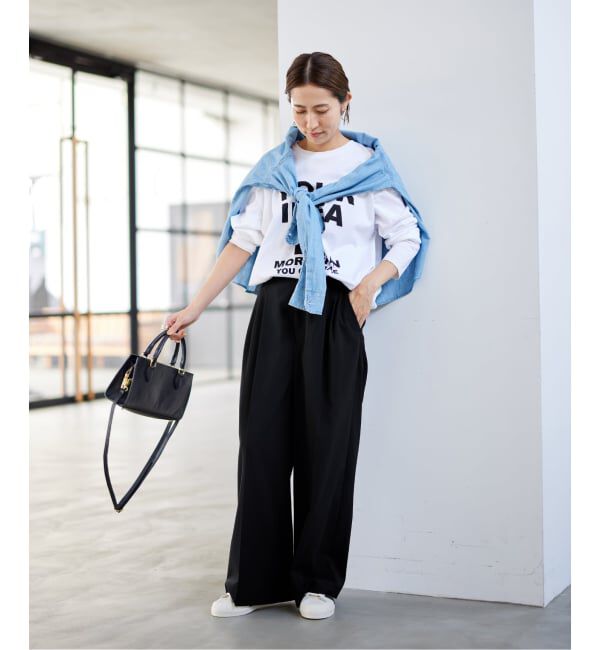 FRAMeWORK「≪WEB限定追加≫ウォッシャブルTWタックワイドパンツ」|スラックス|