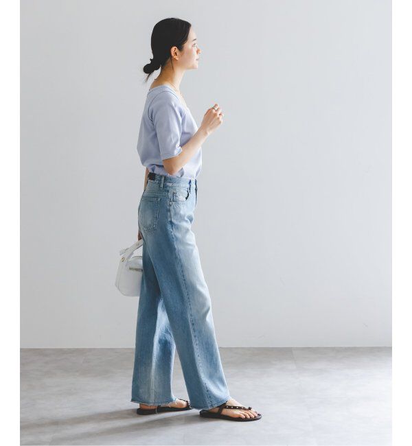 NOBLE「《追加》スビンコットンソフトスクエアーネックTシャツ 2」|Tシャツ・カットソー|