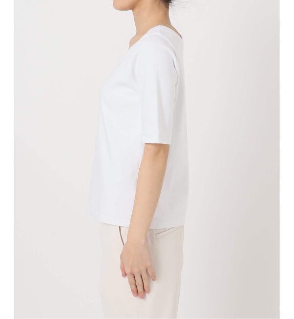 NOBLE「《追加》スビンコットンソフトスクエアーネックTシャツ 2」|Tシャツ・カットソー|