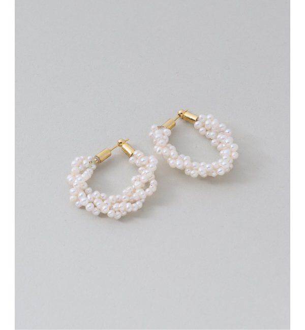 U by SPICK&SPAN「jour couture /ジュール クチュール  パールチェーンピアス」|ピアス|