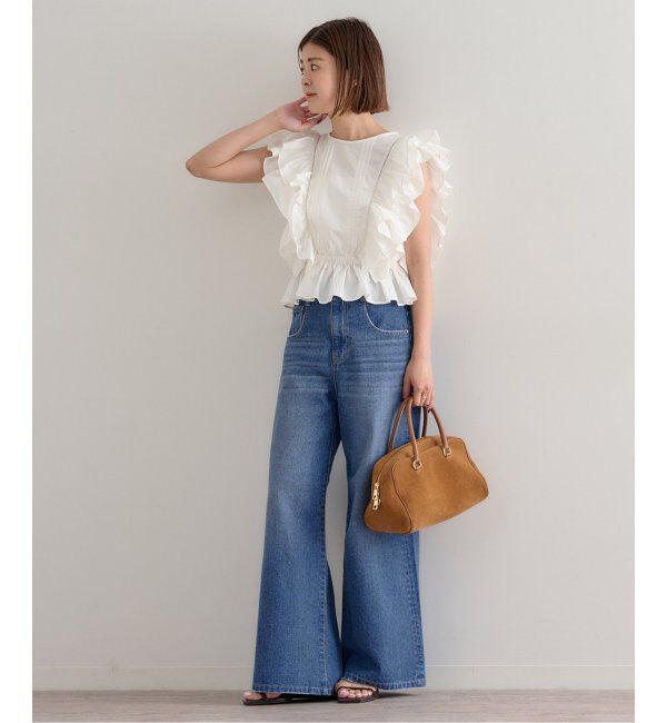 U by SPICK&SPAN「ルーズバギーデニム」|デニム|