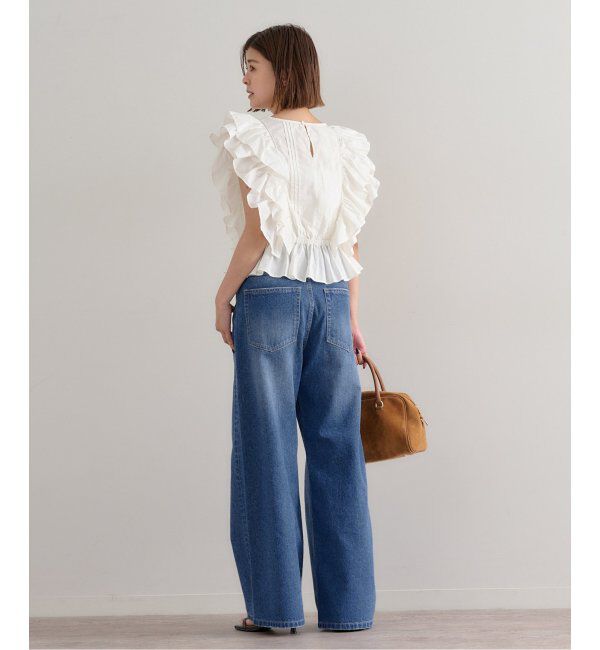 U by SPICK&SPAN「ルーズバギーデニム」|デニム|