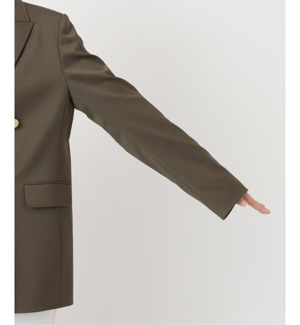 NOBLE「エステルツイルピークドラペルジャケット」|テーラードジャケット|