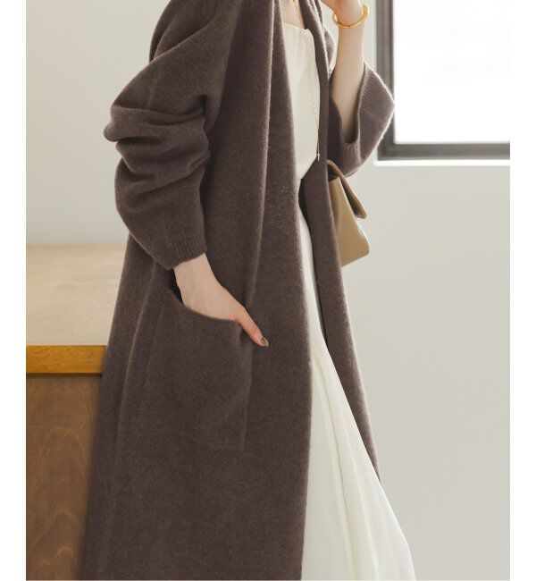 NOBLE「エアリーロングガウンカーディガン」|カーディガン|