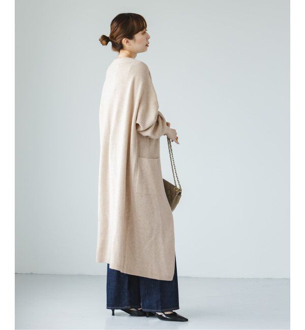 NOBLE「エアリーロングガウンカーディガン」|カーディガン|