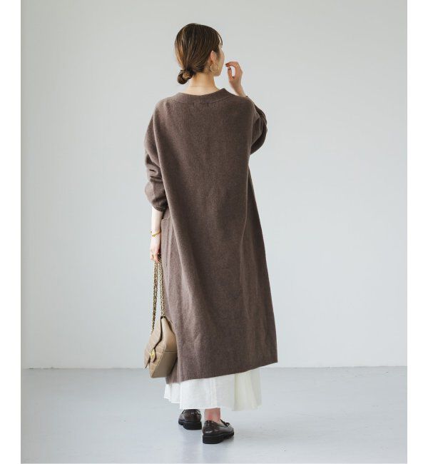 NOBLE「エアリーロングガウンカーディガン」|カーディガン|