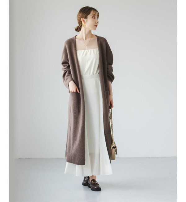 NOBLE「エアリーロングガウンカーディガン」|カーディガン|