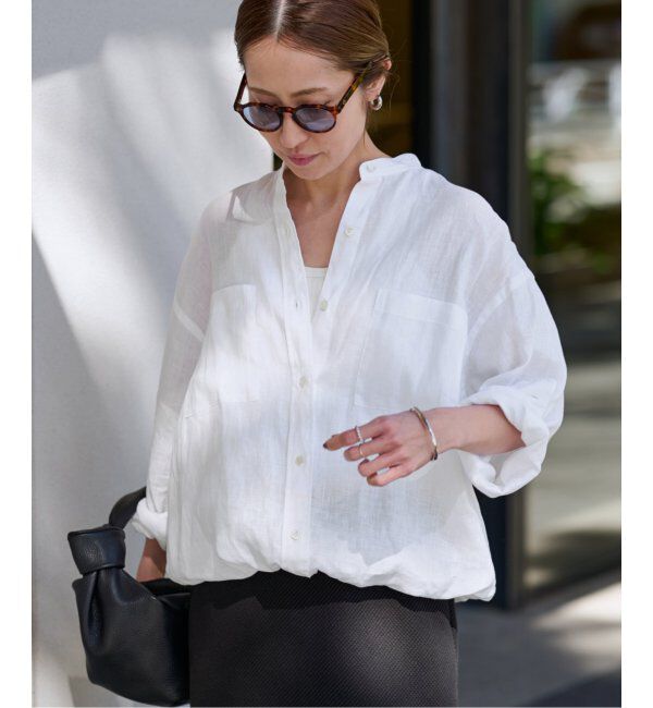 FRAMeWORK「≪追加≫フレンチリネンドロストシャツ 2」|シャツ・ブラウス|