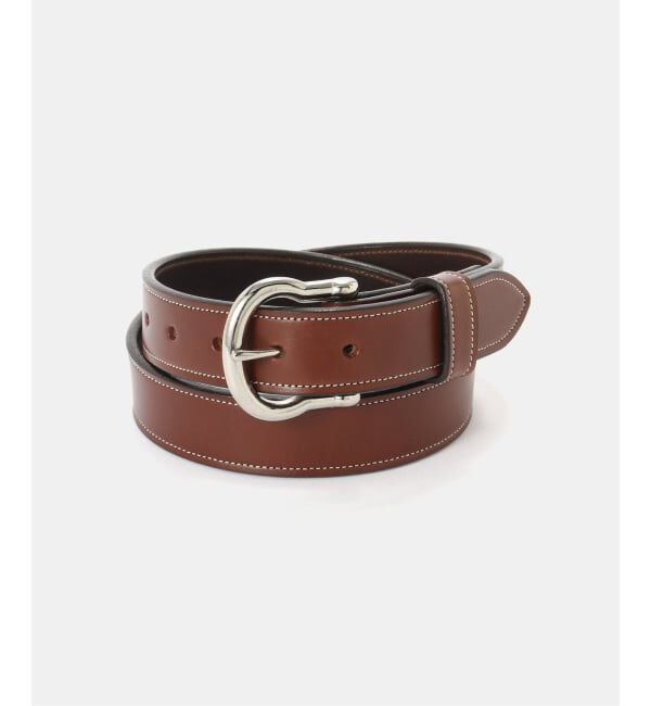 FRAMeWORK「TORY LEATHER/トリーレザー Double and stitch ベルト」|ベルト|キャメル