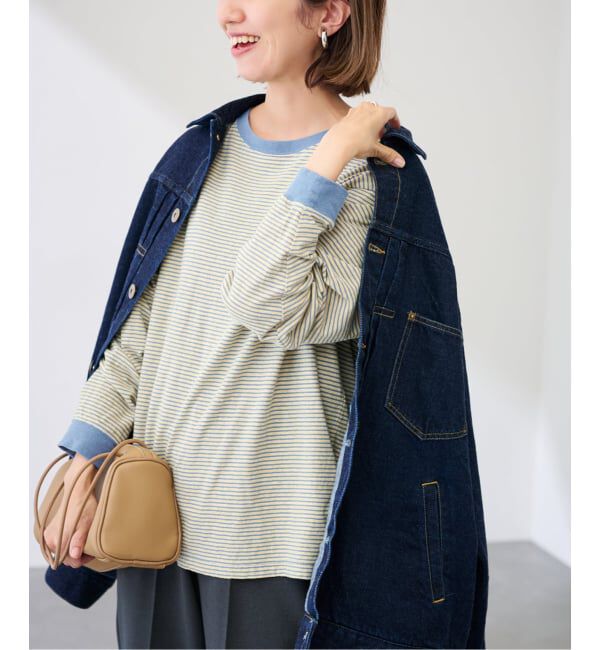 FRAMeWORK「≪予約≫マルチボーダーロンT」|Tシャツ・カットソー|