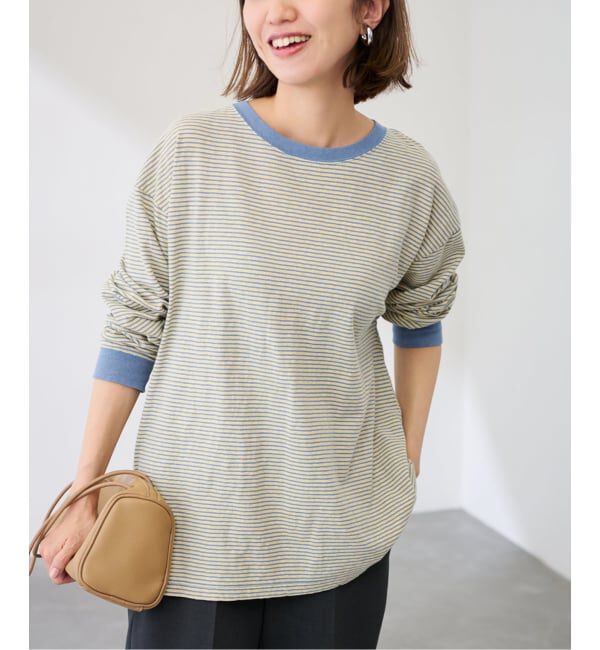 FRAMeWORK「≪予約≫マルチボーダーロンT」|Tシャツ・カットソー|