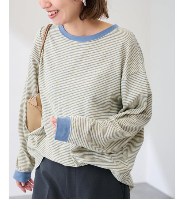 FRAMeWORK「≪予約≫マルチボーダーロンT」|Tシャツ・カットソー|