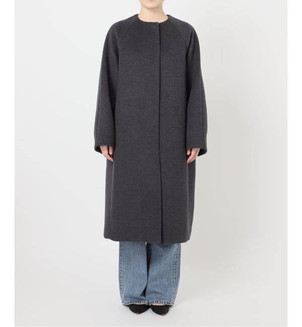 Spick and Span「《追加》S160ビーバーノーカラーコート」|ノーカラーコート|