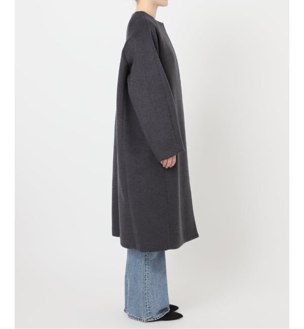 Spick and Span「《追加》S160ビーバーノーカラーコート」|ノーカラーコート|