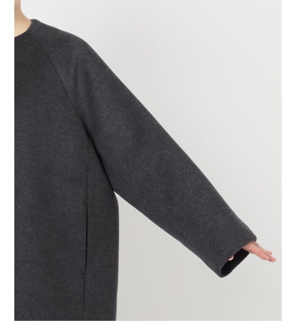 Spick and Span「《追加》S160ビーバーノーカラーコート」|ノーカラーコート|