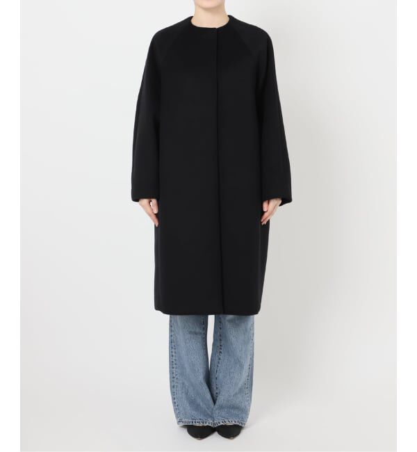 Spick and Span「《追加》S160ビーバーノーカラーコート」|ノーカラーコート|