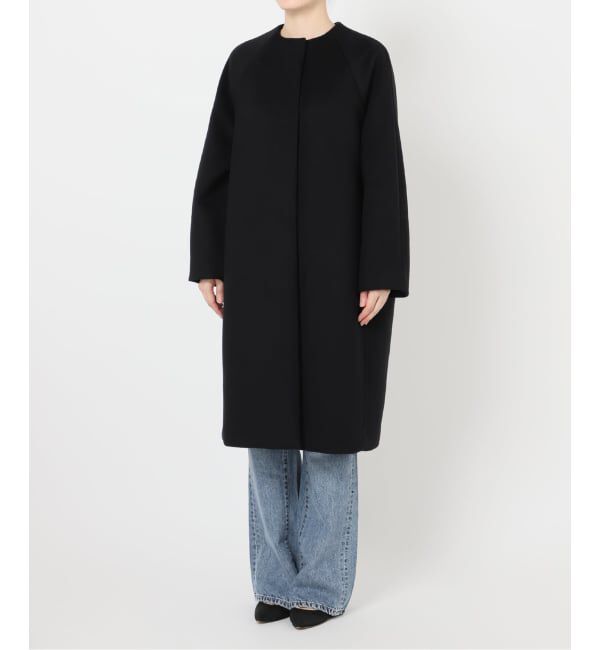 Spick and Span「《追加》S160ビーバーノーカラーコート」|ノーカラーコート|