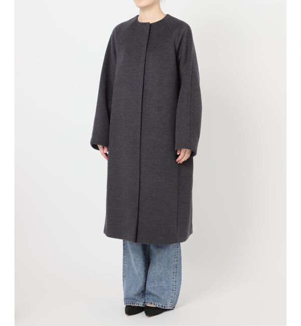 Spick and Span「《追加》S160ビーバーノーカラーコート」|ノーカラーコート|