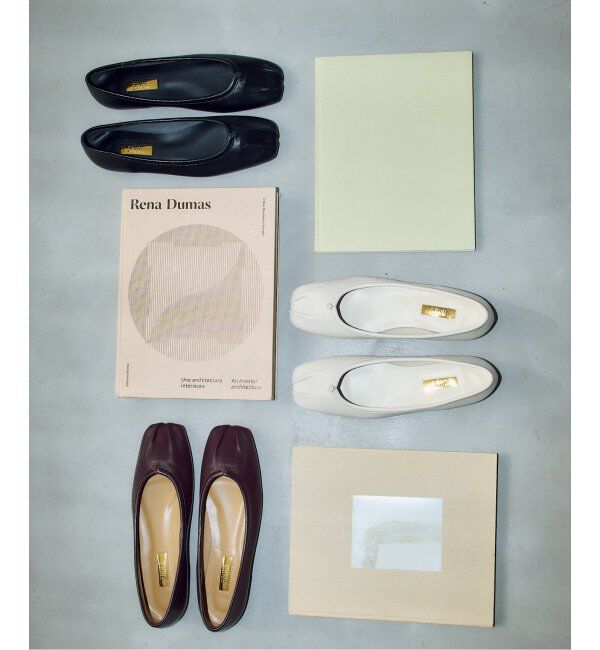 GRISE「《追加》GRISEレザースクエアプリーツフラット」|その他|