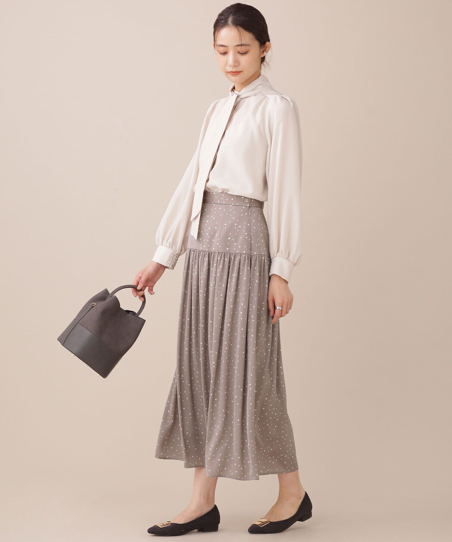 nano･universe「ランダムドットティアードスカート」|スカート|