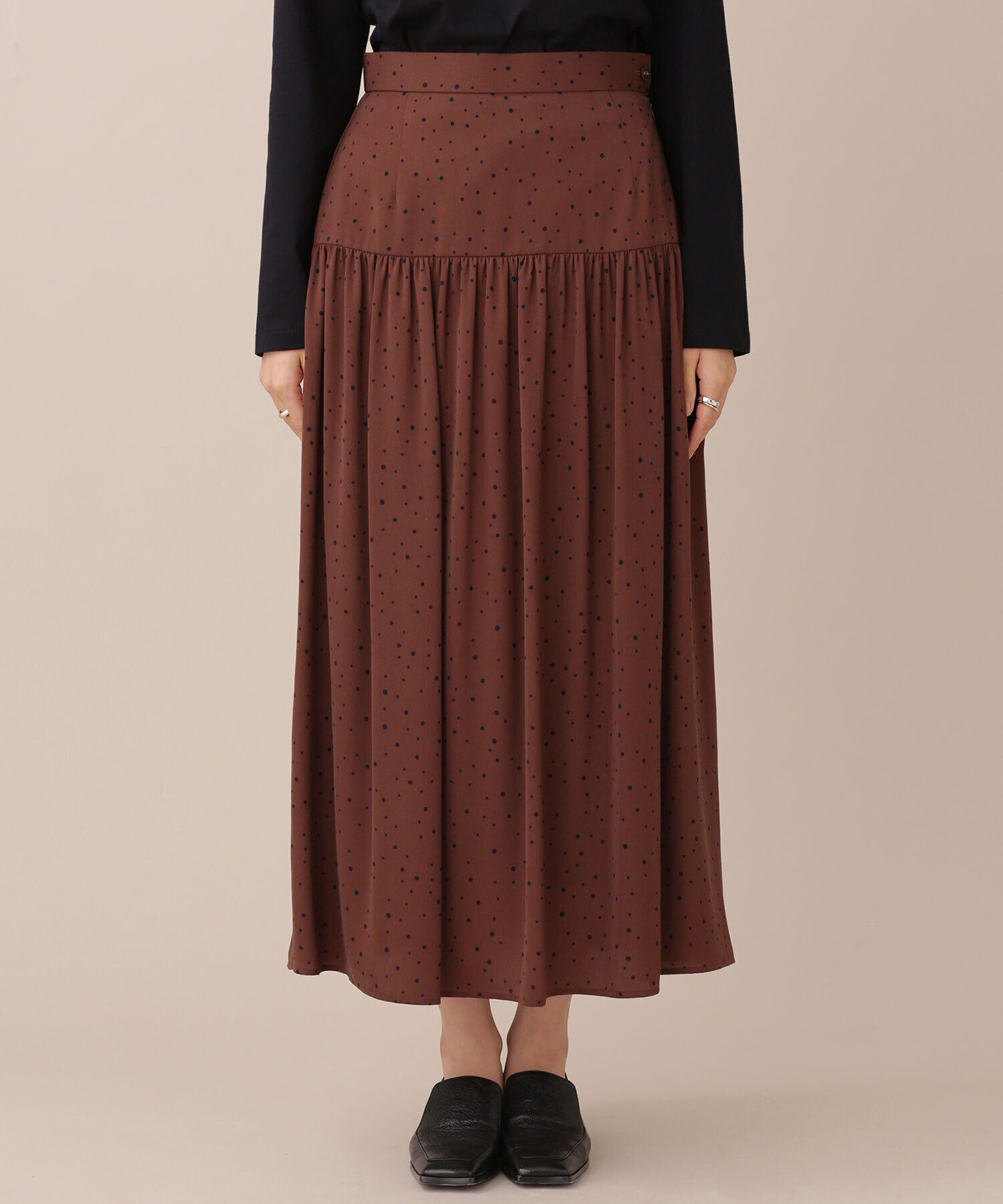 nano･universe「ランダムドットティアードスカート」|スカート|