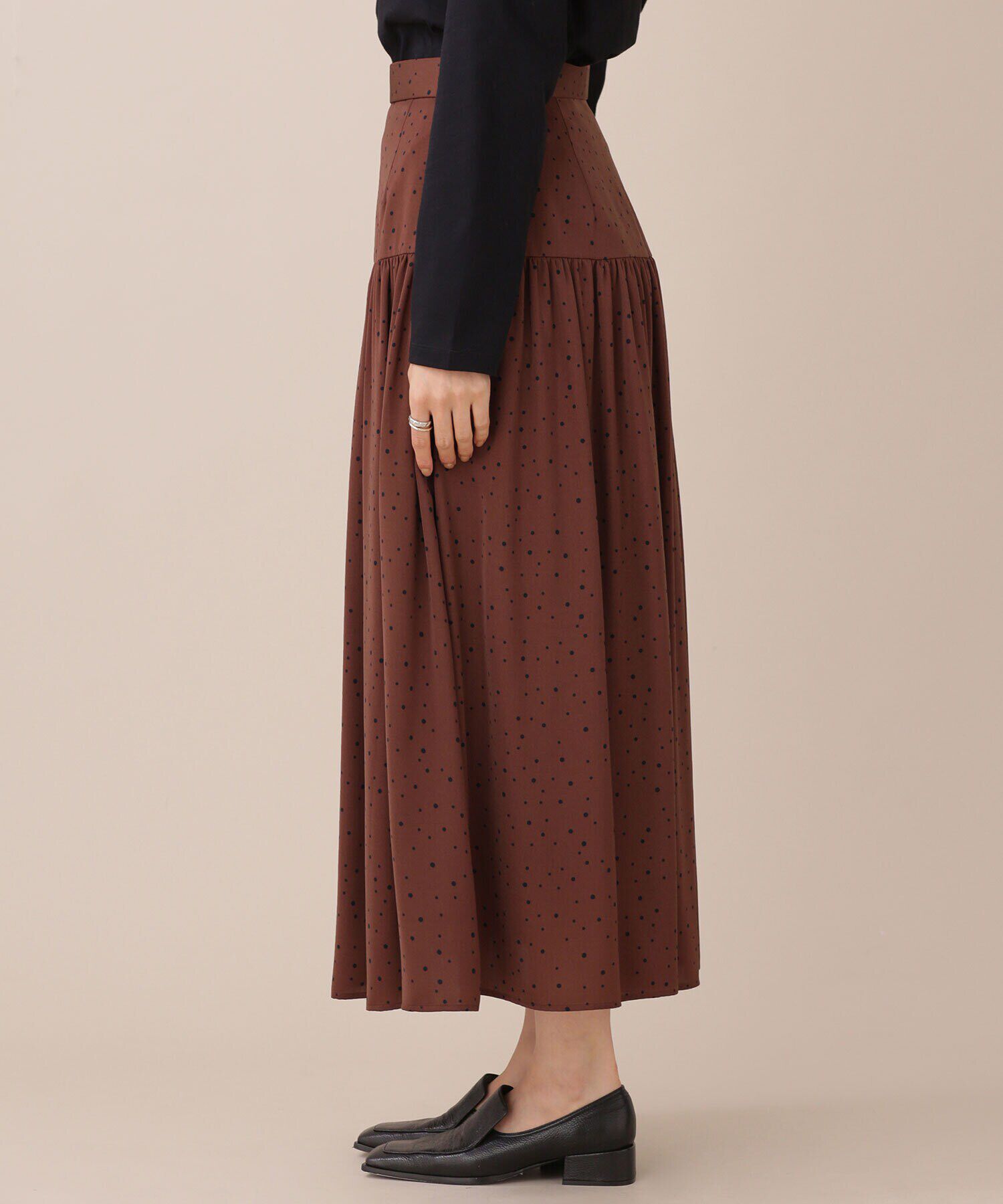 nano･universe「ランダムドットティアードスカート」|スカート|