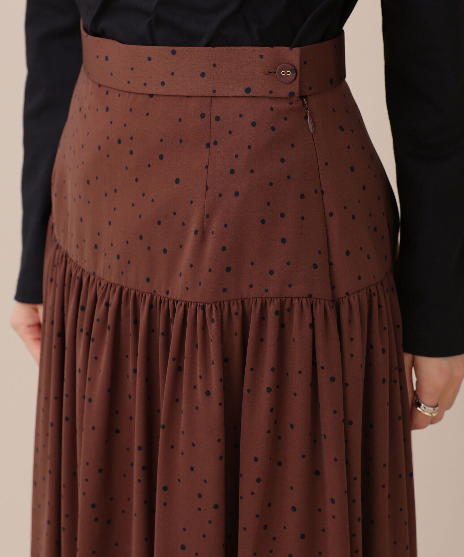 nano･universe「ランダムドットティアードスカート」|スカート|