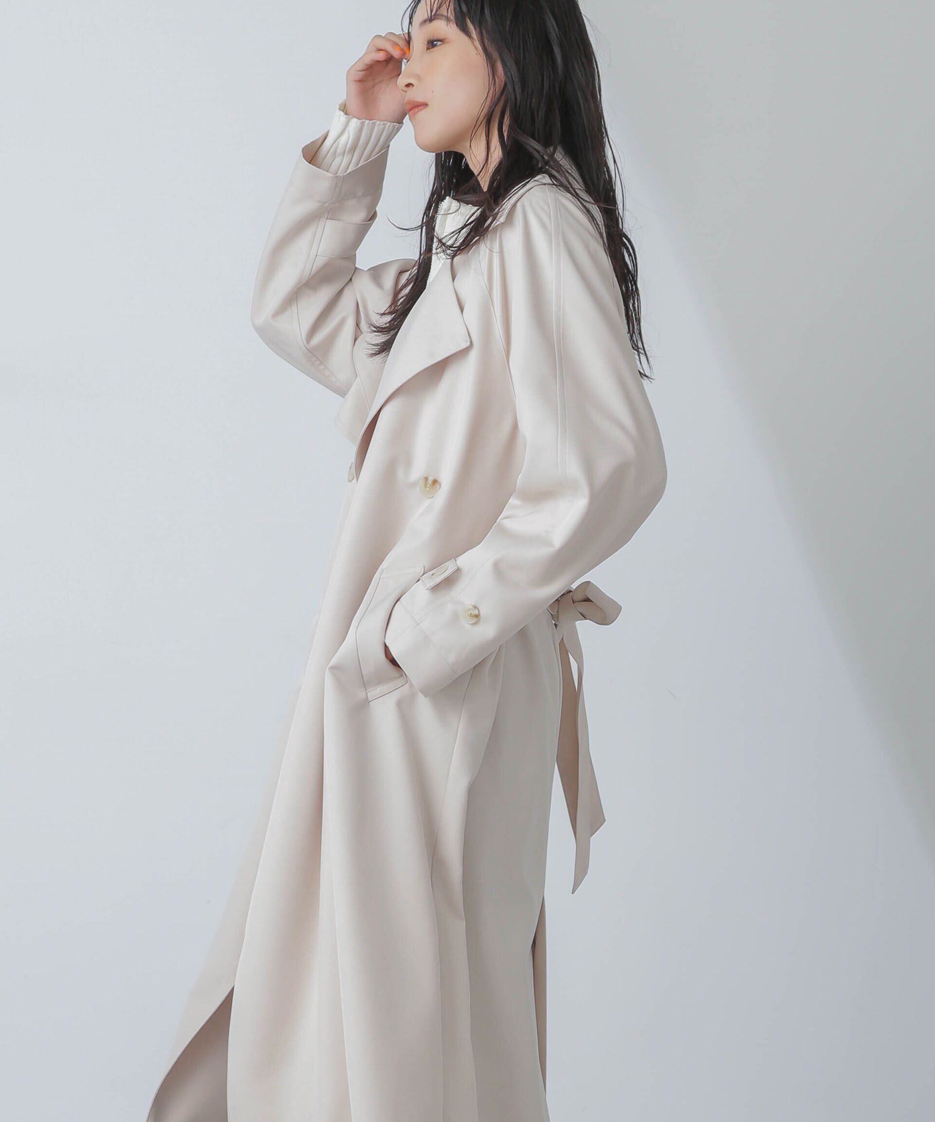 nano･universe「撥水＆花粉ガード加工ドルマンソフトトレンチコート」|トレンチコート|