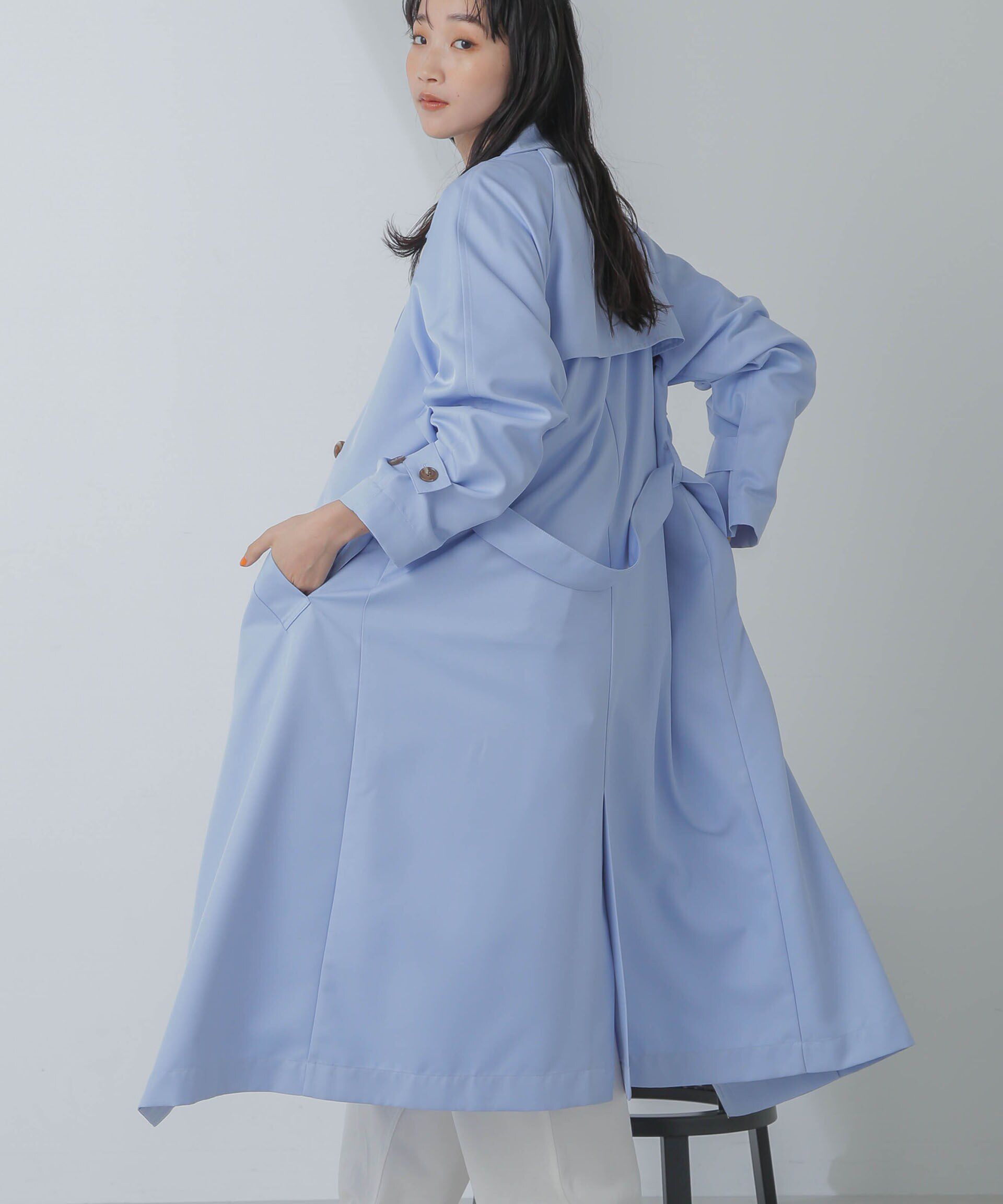 nano･universe「撥水＆花粉ガード加工ドルマンソフトトレンチコート」|トレンチコート|