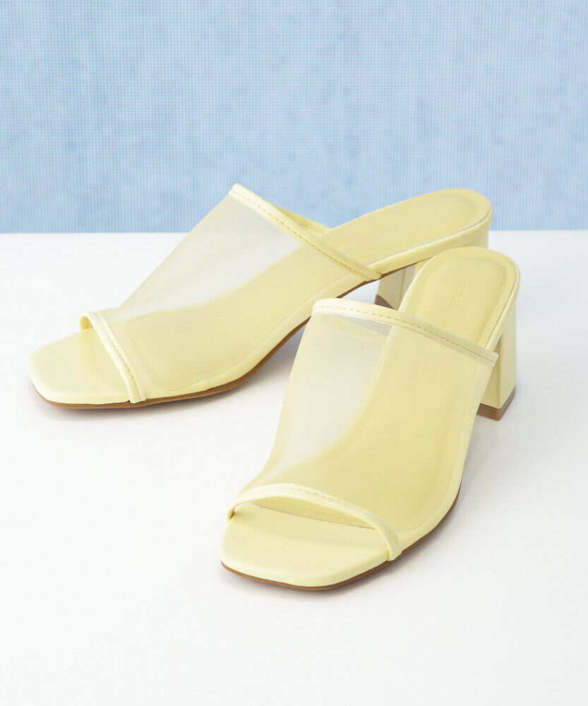 nano･universe「チャンキーヒールメッシュサンダル」|サンダル|