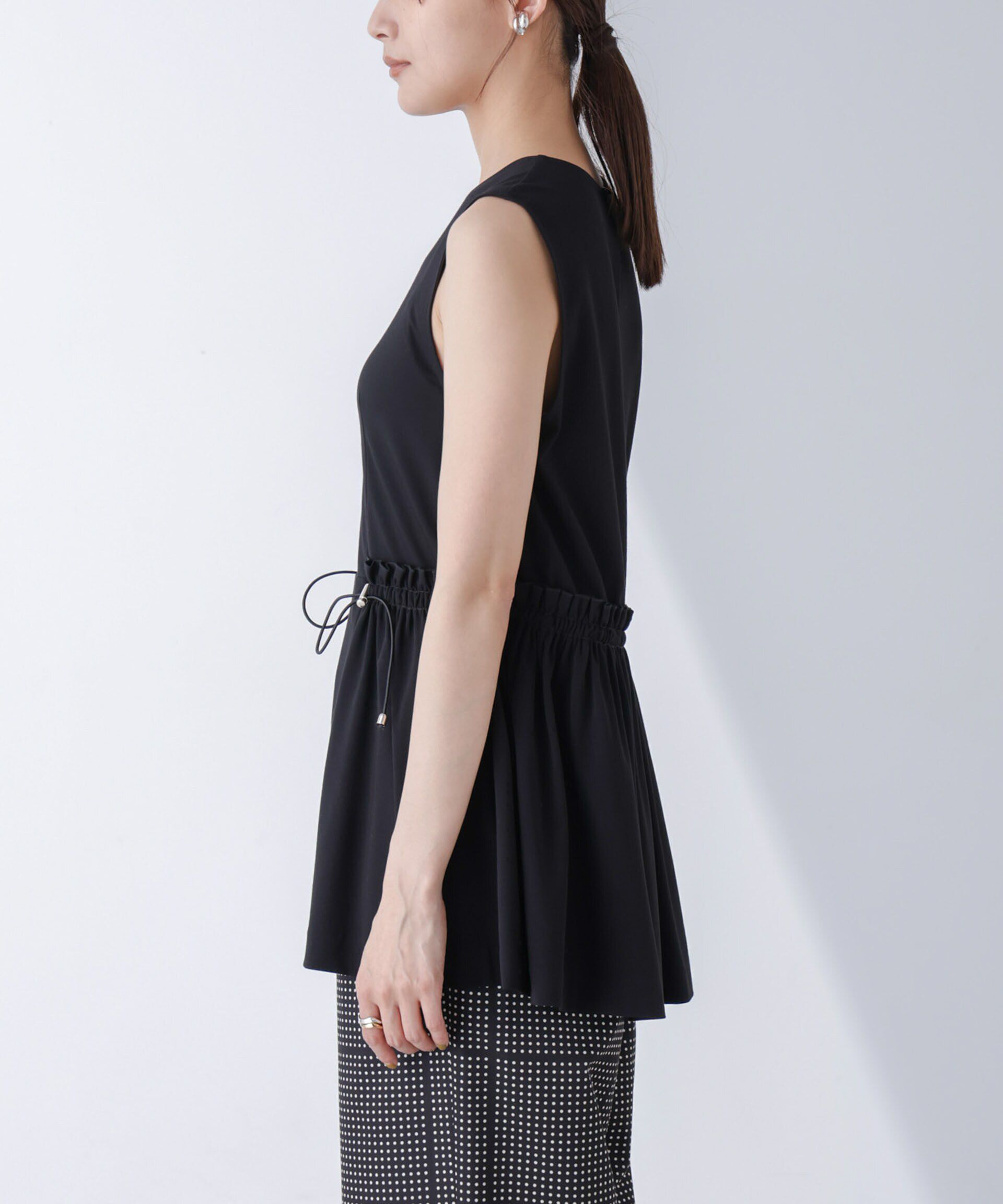 nano･universe「AtPARK＆DAILYWEAR/サイドドロストトップス（セットアップ可）」|Tシャツ・カットソー|