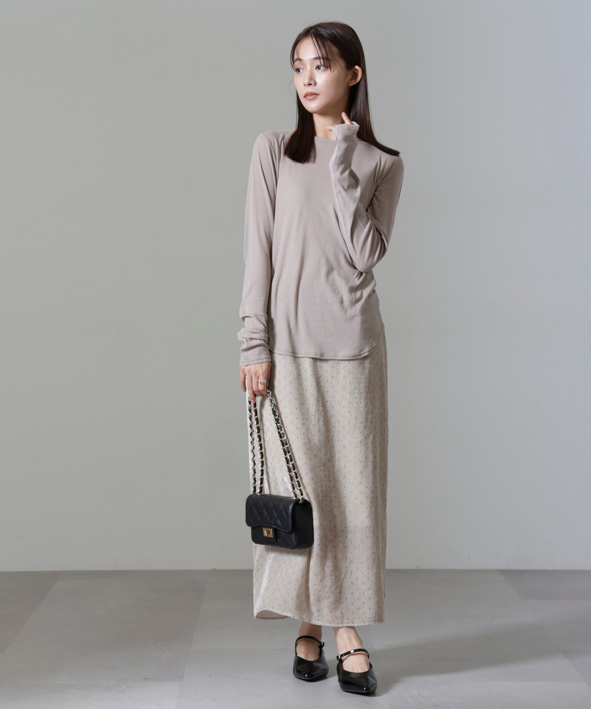 nano･universe「シアーガーゼボートネックトップス」|Tシャツ・カットソー|