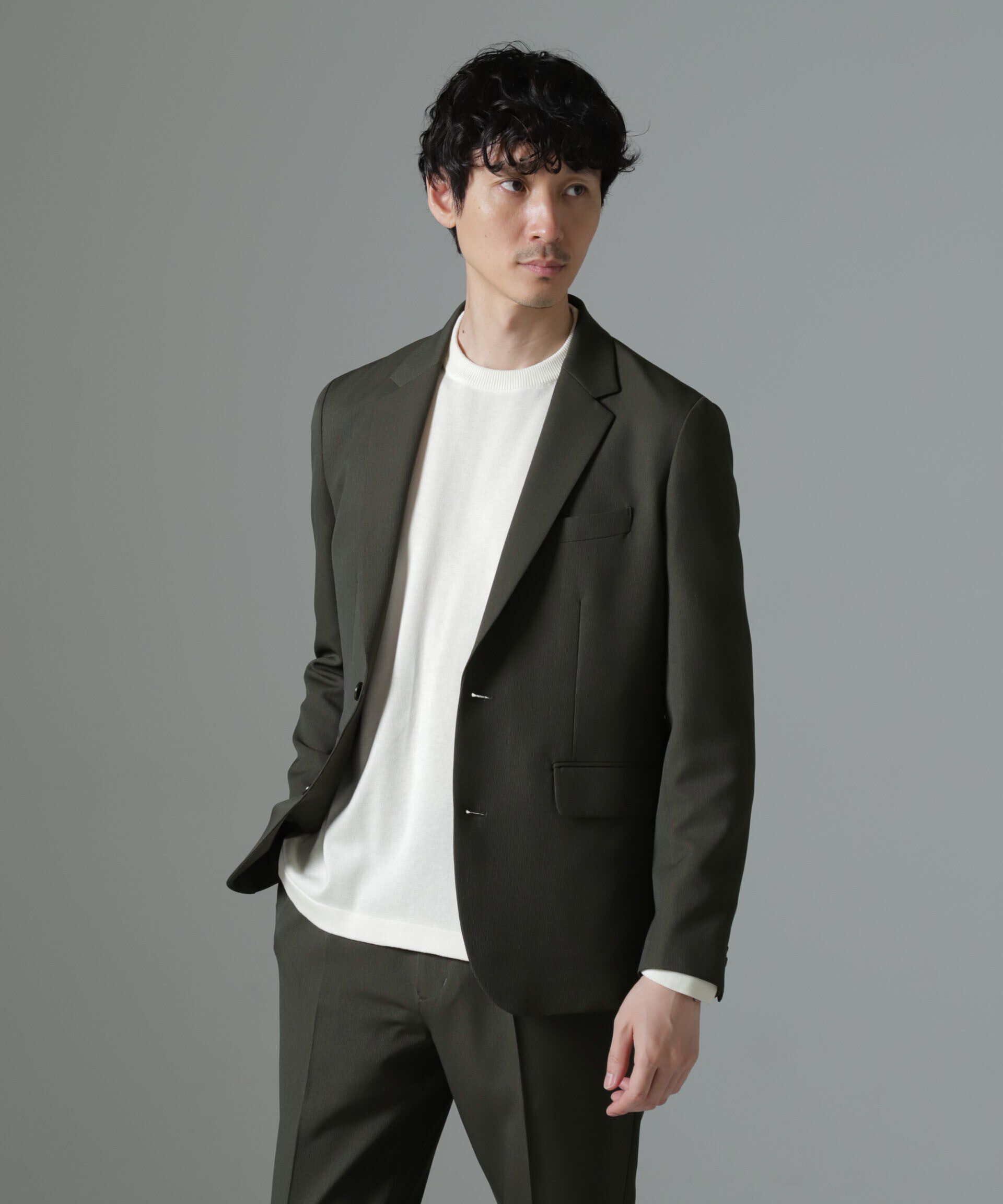 nano･universe「「Damerino」シャドーストライプセットアップ」|スーツ|