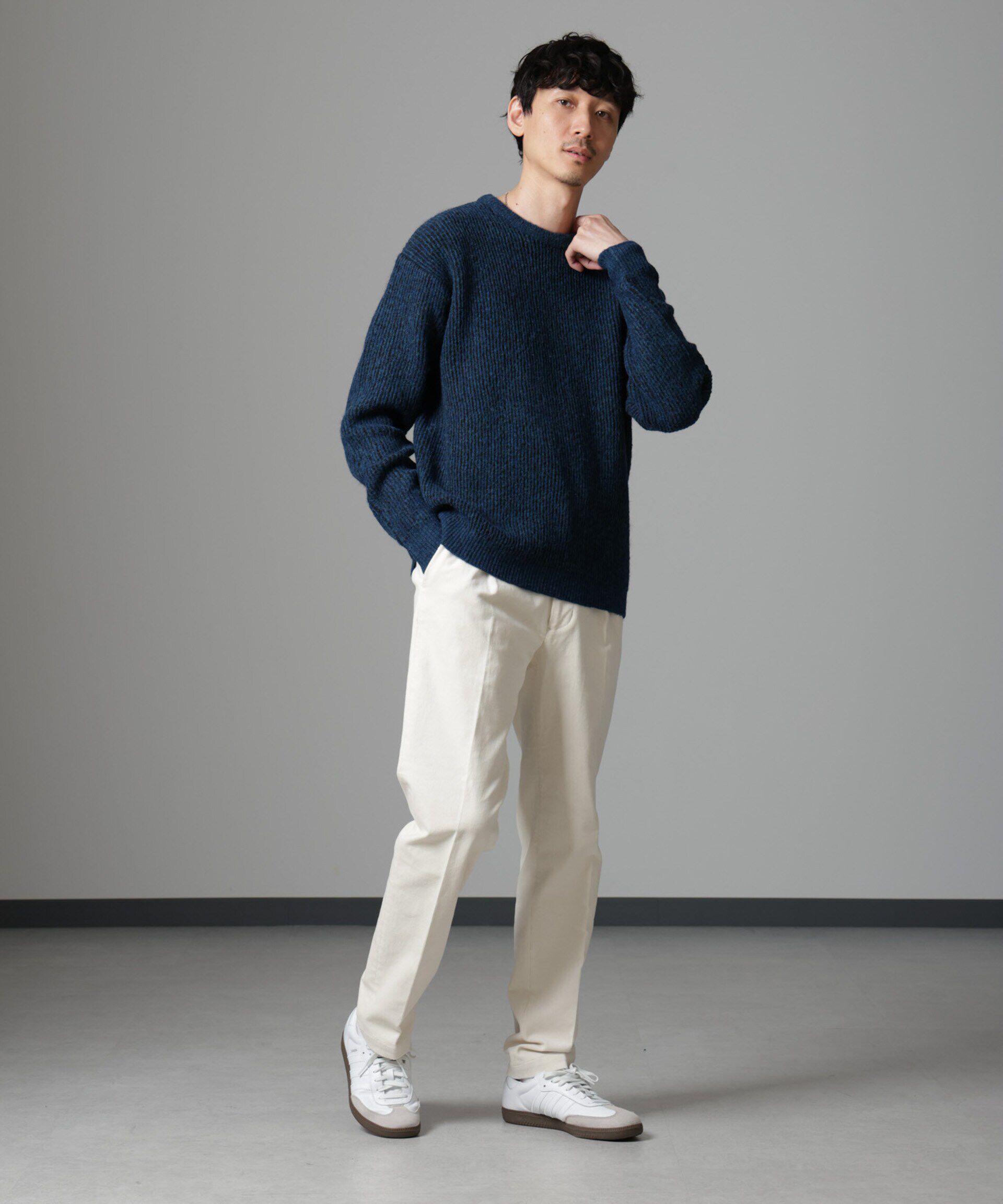 nano･universe「タックテーパードコーデュロイパンツ」|チノ|