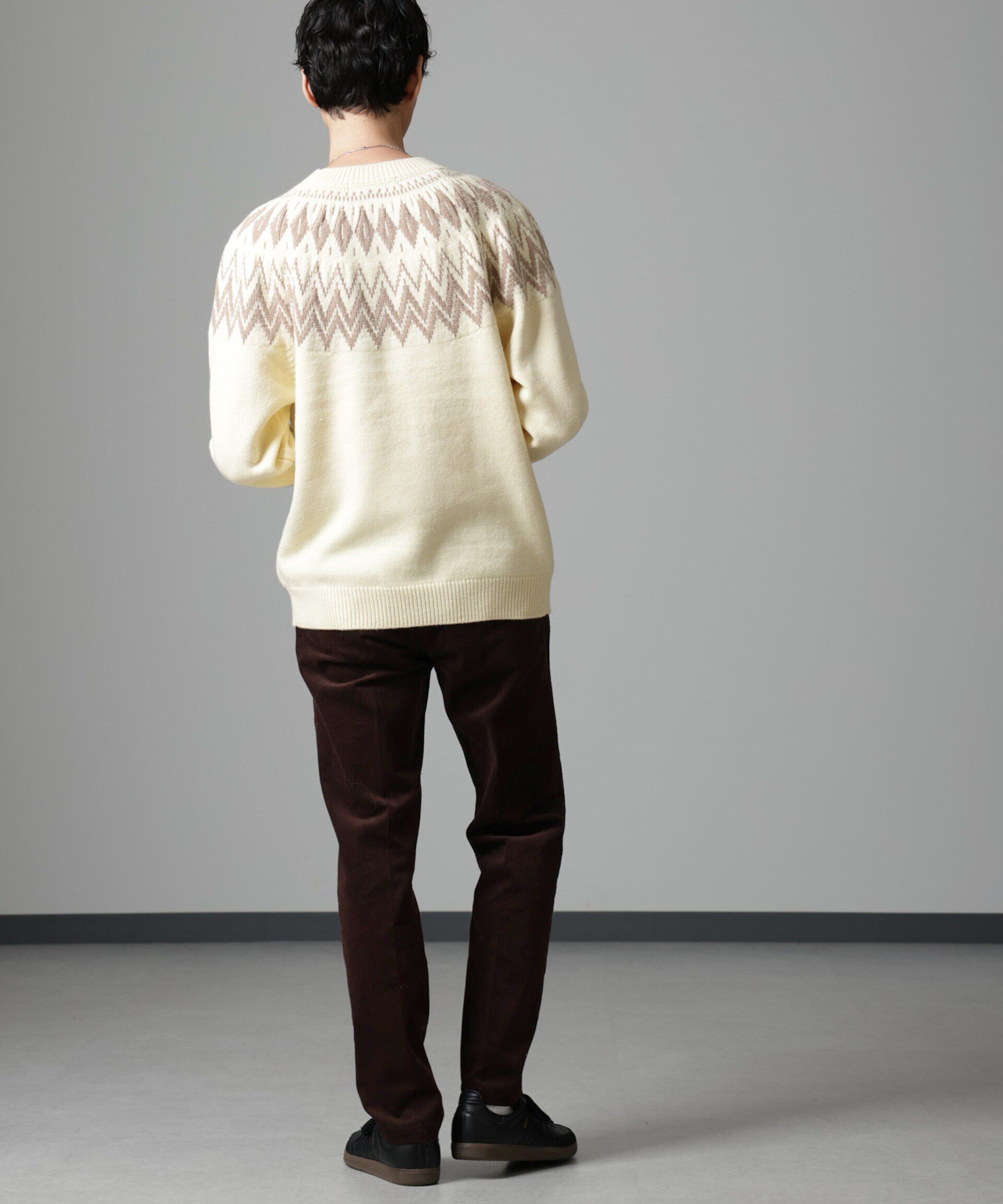 nano･universe「タックテーパードコーデュロイパンツ」|チノ|